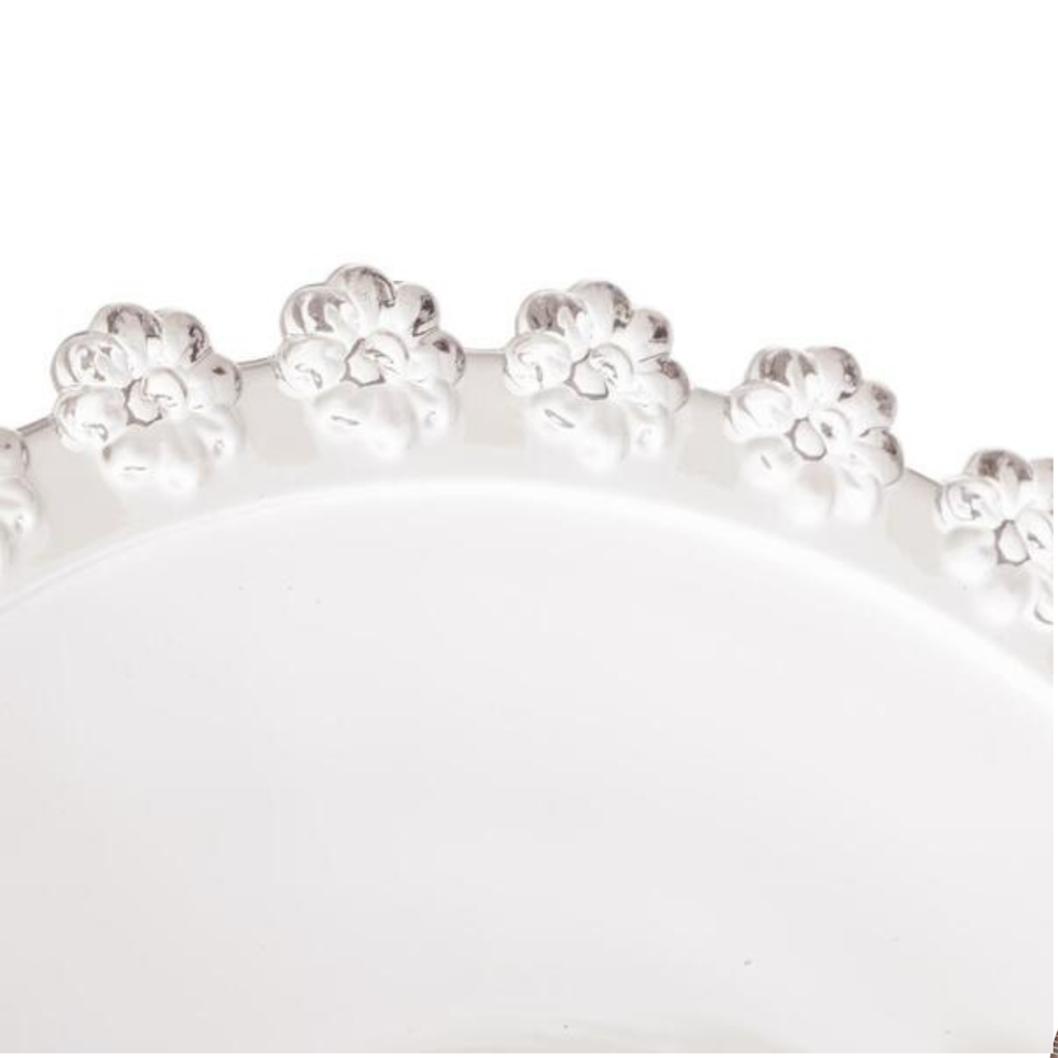Conjunto 4 Xícaras Chá Cristal  de Chumbo com Pires Daisy 170ml Wolff