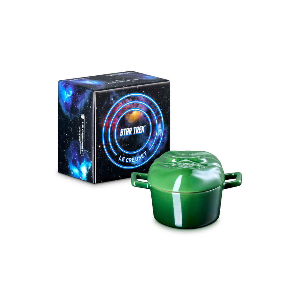Mini Cocotte Cerâmica Bamboo Green Perolado Gorn Star Trek Le Creuset 300ml