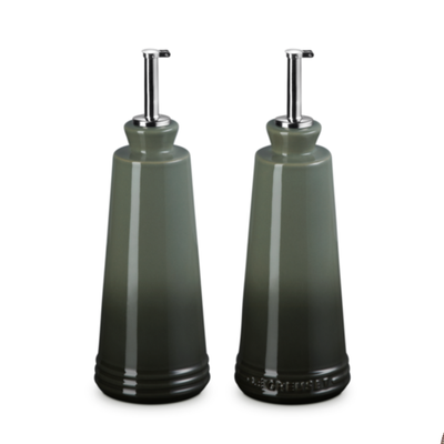 Kit com Porta Azeite e Vinagre Cerâmica Thyme 300ml Le Creuset