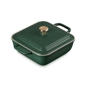 Travessa Quadrada Cerâmica Com Tampa San Fran Foret 2,9L Le Creuset