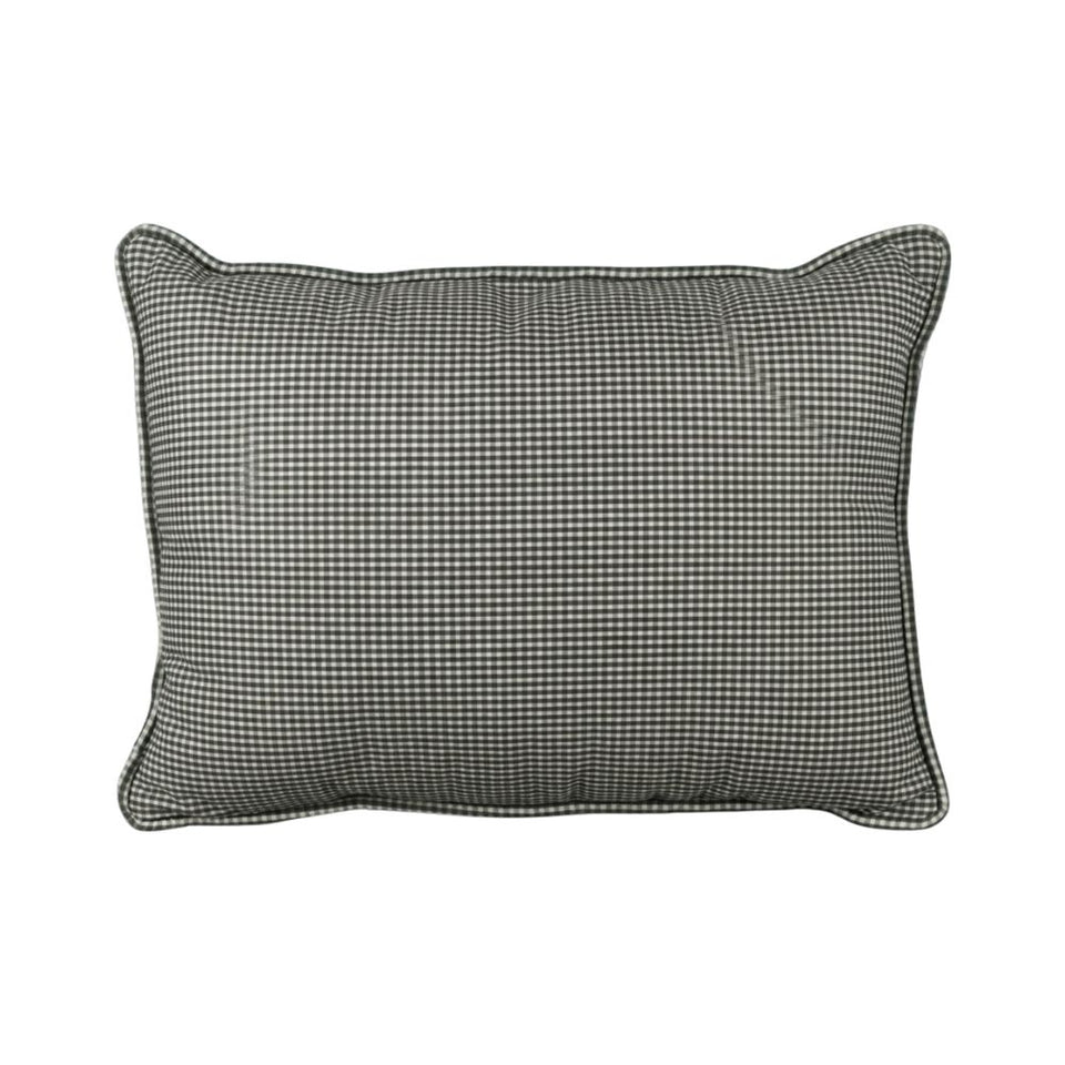 Almofada Linho 35X58 Estampa Dupla Face Verde Com Cordão