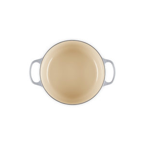 Panela Le Creuset Redonda Signature Enterprise Star Trek Cinza Neblina com Pegador Dourado 5,3L 26cm