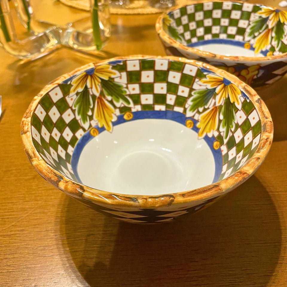 Jogo 4 Bowls Cereal Cerâmica Taormina 14,5cm Maison Blanche