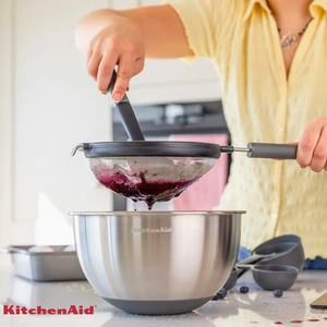 Peneira em Aço Inox Coar Polvilhar Cozinha Cinza KitchenAid
