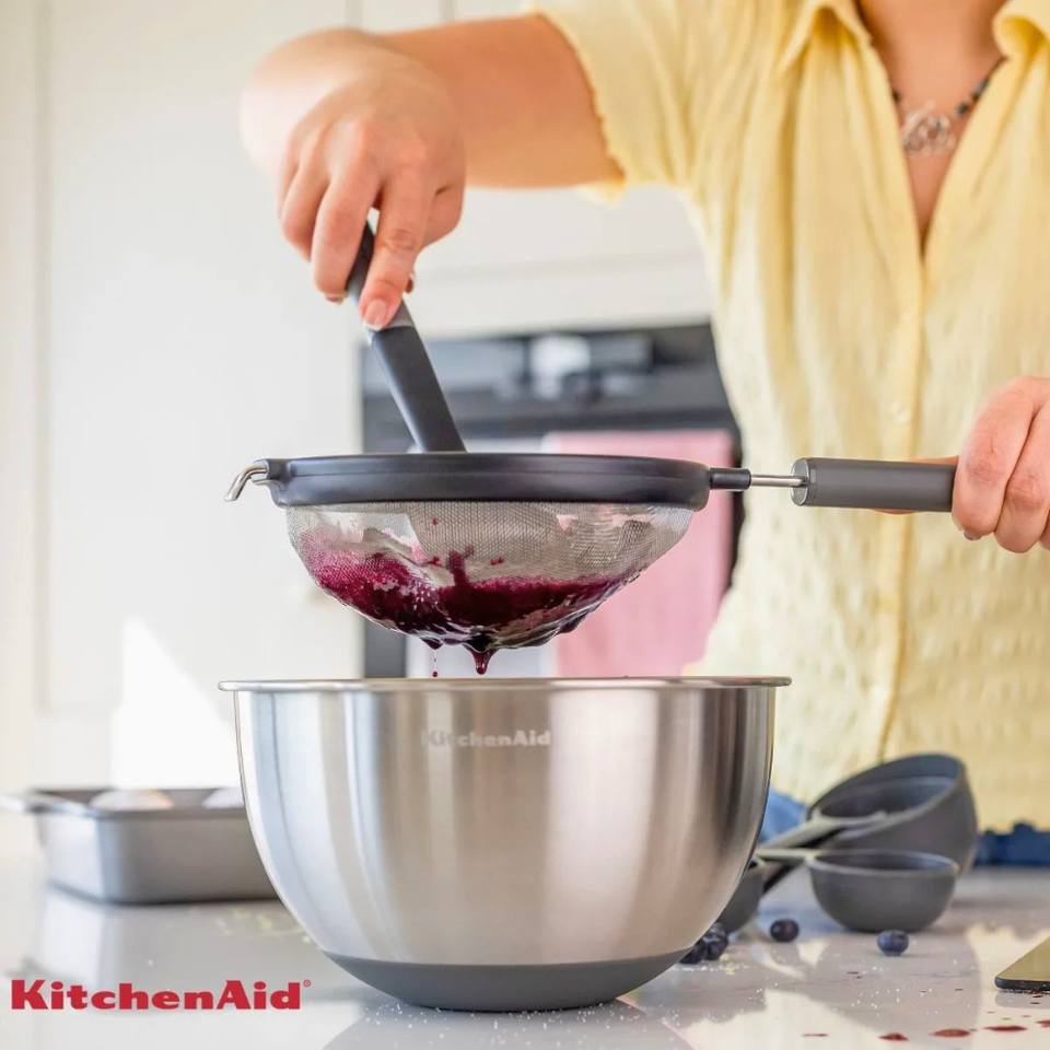 Peneira em Aço Inox Coar Polvilhar Cozinha Cinza KitchenAid