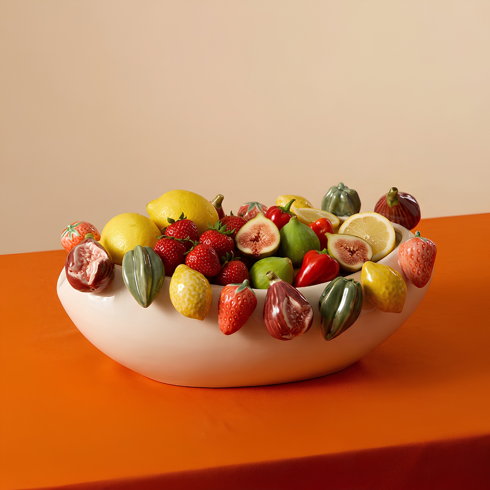 Centro de Mesa Giusto Frutta Off White