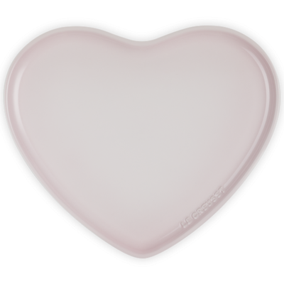 Bandeja de Servir Coração Cerâmica Sphere Seoul Shell Pink  32cm Le Creuset