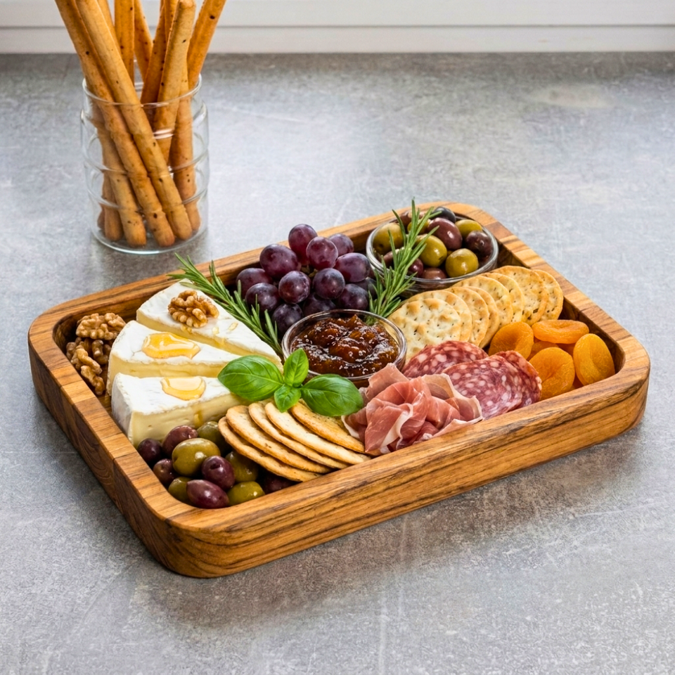 Gamela Oscar Madeira Teca Laguiole Grande La Maison