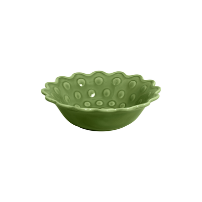 Tigela Grande Cerâmica Verde Florença 30cm Scalla