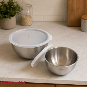 Conjunto 2 Tigelas Bowl em Inox Multiuso Cozinha KitchenAid
