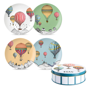 Conjunto 4 Pratos de Sobremesa 19cm Giramondo