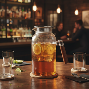 Jarra de Vidro Borossilicato com Tampa Inox Home&Co 1,9L