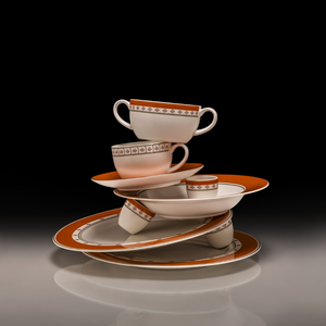 Conjunto com 6 Tigelas Consommé com Pires Colline 350ml Strauss