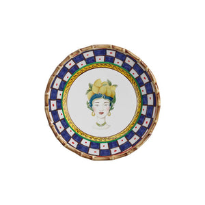 Jogo 6 Pratos de Sobremesa Cerâmica Taormina 20cm Maison Blanche