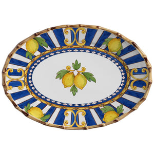 Travessa Média Cerâmica Taormina 39cm Maison Blanche