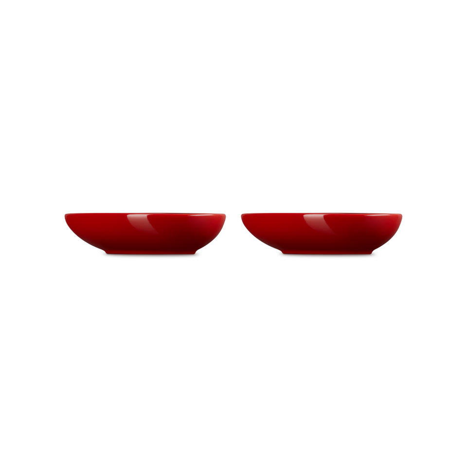 Kit 2 Pratos Coração Sphere Petal Vermelho 16cm Le Creuset