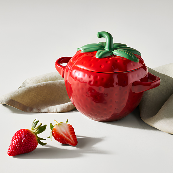 PRÉ-VENDA: Cocotte Cerâmica Morango Vermelho Fruits 570ml Le Creuset