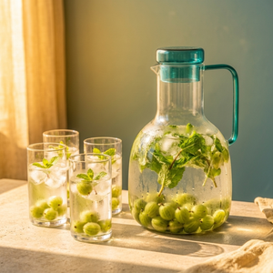 Jarra Vidro Borossilicato Verde 1,7L