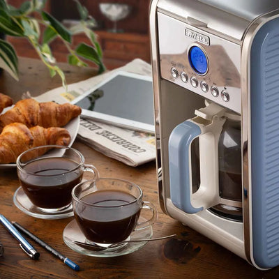 Cafeteira Vintage Azul 4 a 12 Xícaras 127V 900W Ariete