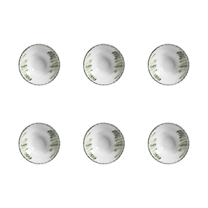 PRÉ-VENDA: Jogo 6 Mini Bowls Cerâmica Verde Imperial 150ml 15,5cm Scalla