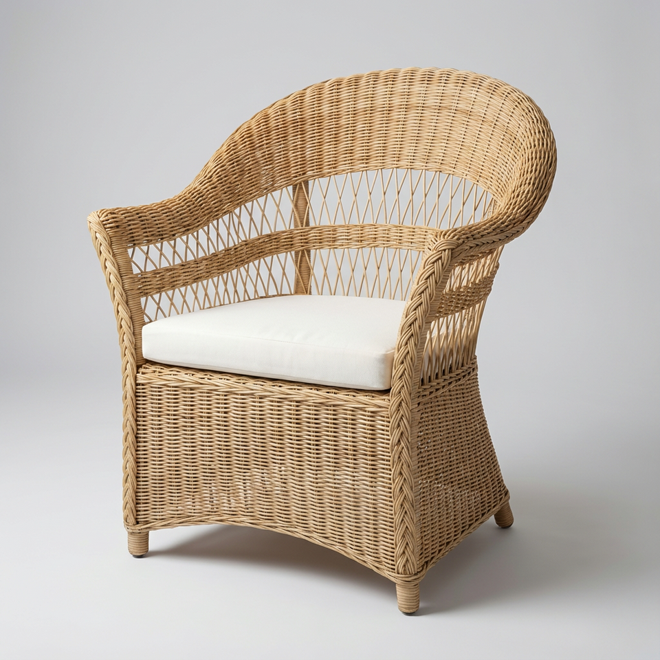 Poltrona Anyan Rattan Bahali 75x75x87cm