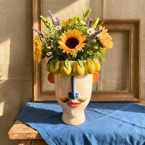 Vaso de Cerâmica Rosto Pera  Frutti d’Arte 29,5cm
