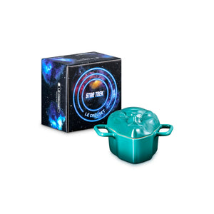 Mini Cocotte Cerâmica Bleu Riviera Perolado Balok Star Trek Le Creuset 300ml