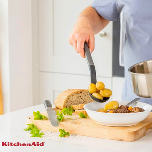 Colher de Cozinha Servir Nylon Multiuso Cinza KitchenAid