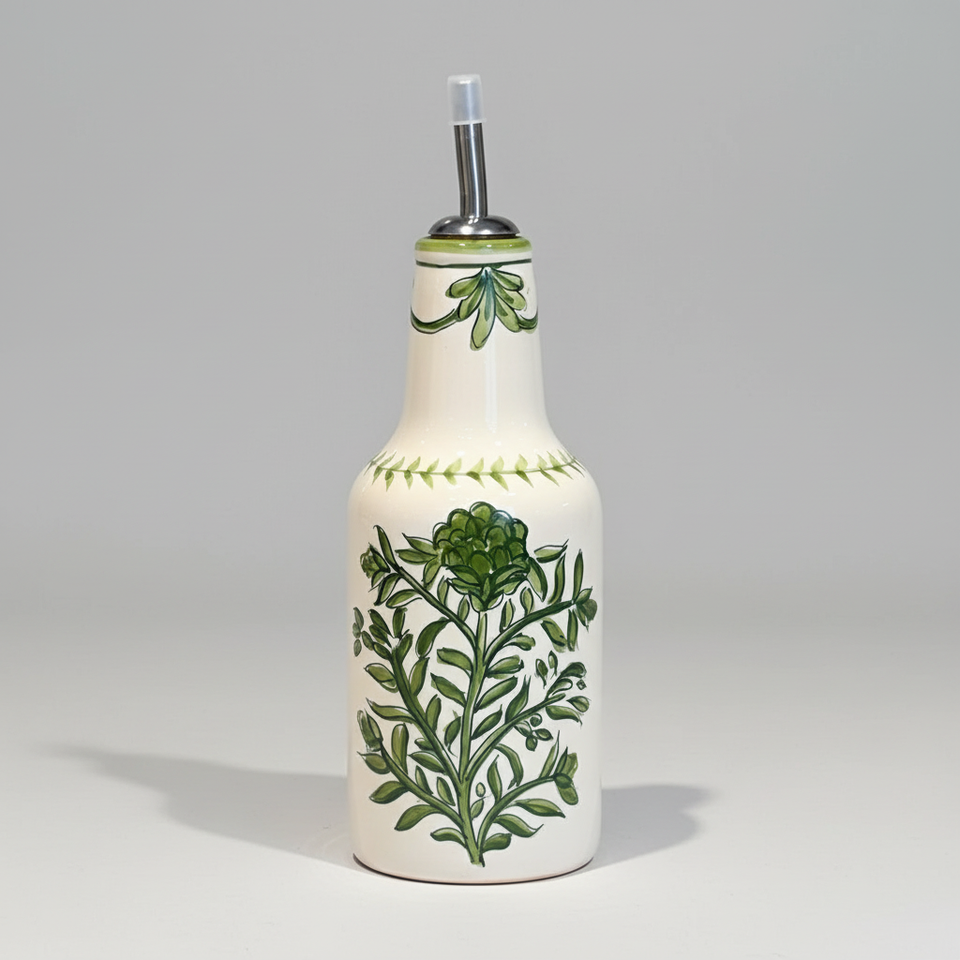 Garrafa para Azeite Relevo Alcachofra Provençal