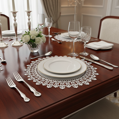 Jogo Americano Inca Off White 38,5cm