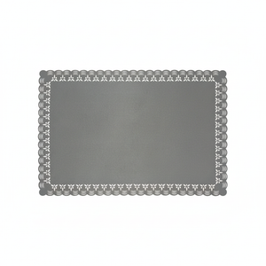 Jogo Americano Retangular Cetim Nobre Chumbo 35x50cm