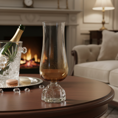 Taça para Champanhe Vidro Transparente e Âmbar 200ml