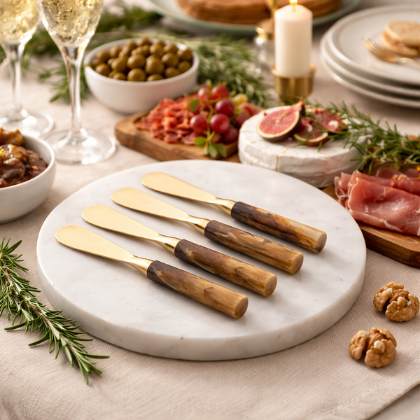 Conjunto 4 Espátulas Garbo Calacatta Gold