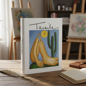 Livro Caixa Abaporu MDF e Canvas Grande 35cm Mart