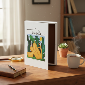 Livro Caixa Antropofagia MDF e Canvas Grande 35cm Mart