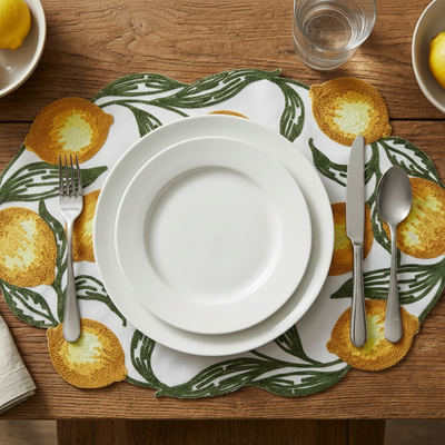 Jogo Americano Tecido Limone Color 33x48cm Tuut