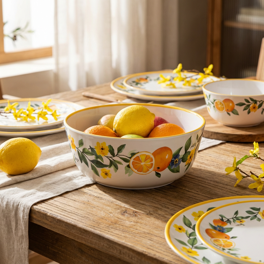 Bowl Melamina Zagara Limão Grande 21cm Tuut