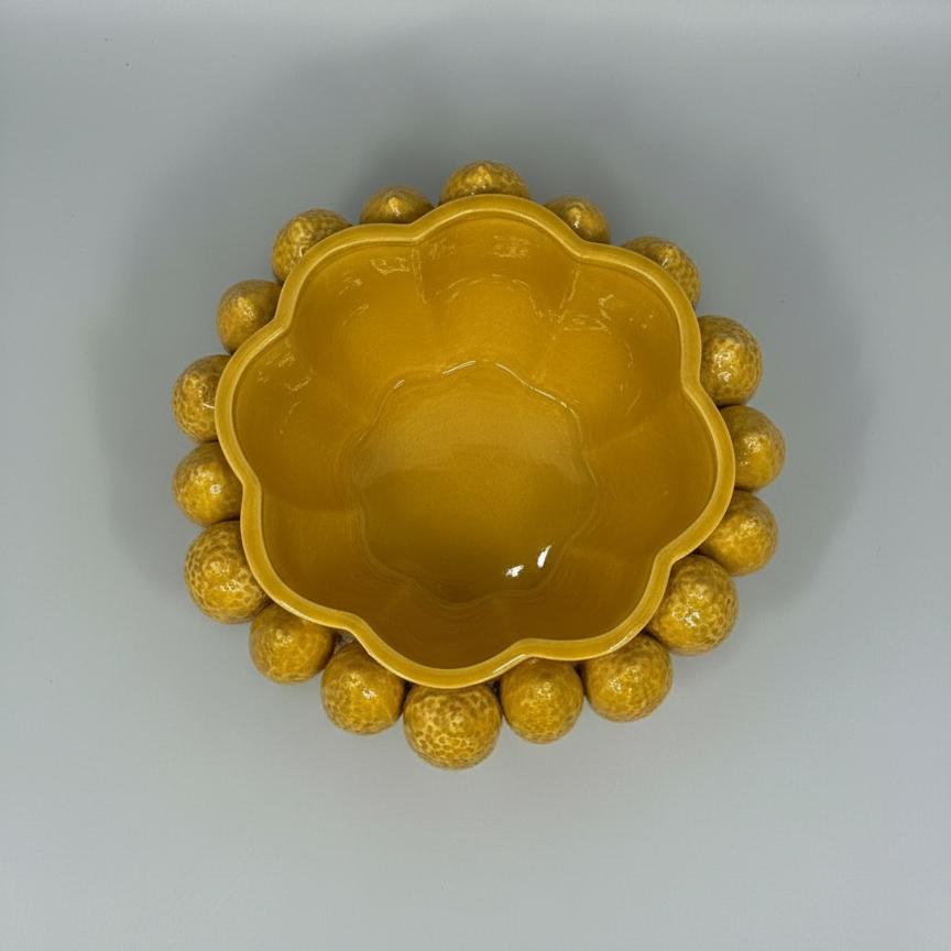 Centro de Mesa Cerâmica Limone 32x12,5cm Tuut