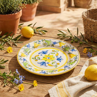 Prato Sobremesa Cerâmica 20cm Napoli