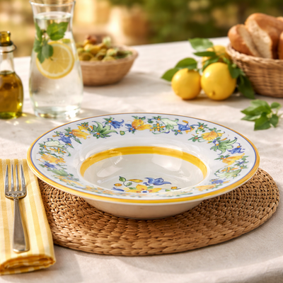 Prato Fundo Cerâmica 27,5cm Napoli