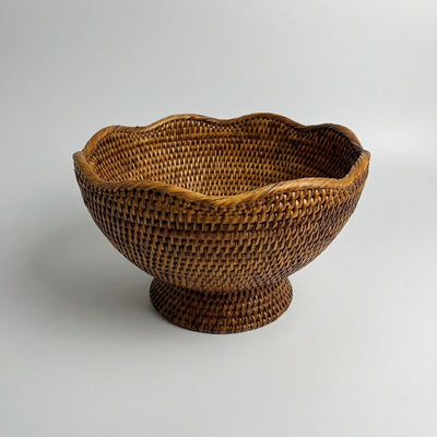 Fruteira Clássica em Rattan Bahali 30x17cm