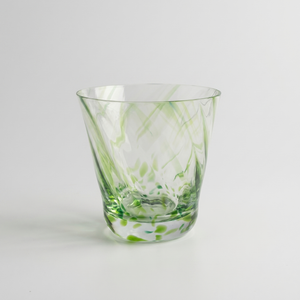 Copo Mozart em Puro Cristal para Whisky / Coquetel Murano Colors Torcido Verde Claro 450ml