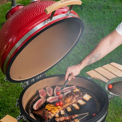 Churrasqueira Kamado Vermelha Artemano Max 27 Polegadas