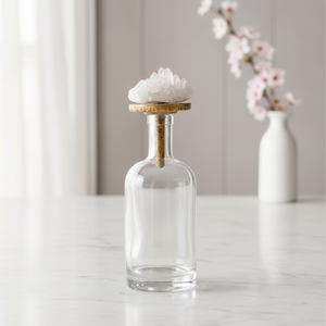 Garrafa Decorativa da Quartzo Branco Grande