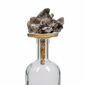 Garrafa Decorativa da Quartzo Fumê Grande