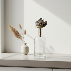 Garrafa Decorativa da Quartzo Fumê Grande