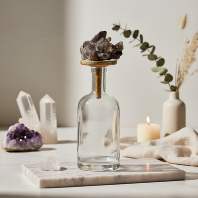 Garrafa Decorativa da Quartzo Fumê Média