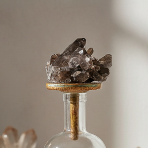 Garrafa Decorativa da Quartzo Fumê Média