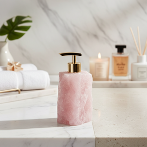 Dispenser para Sabão Quartzo Rosa 45ml
