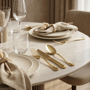 Faqueiro St. James 101 Peças Lace Champagne Gold